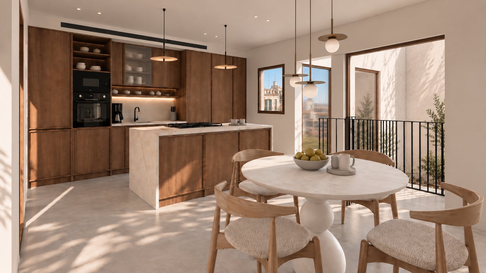 Cocina con vistas a la Catedral, Vilallonga Ático