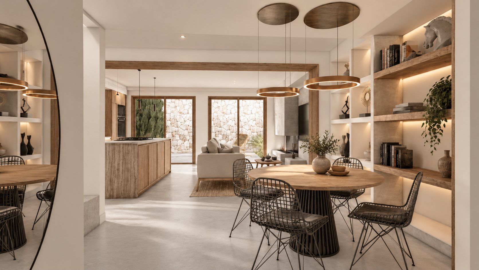 Salón con arte contemporáneo, Vilallonga Planta Baja