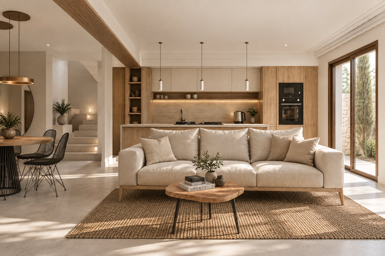 Cocina y salón, Vilallonga Planta Baja